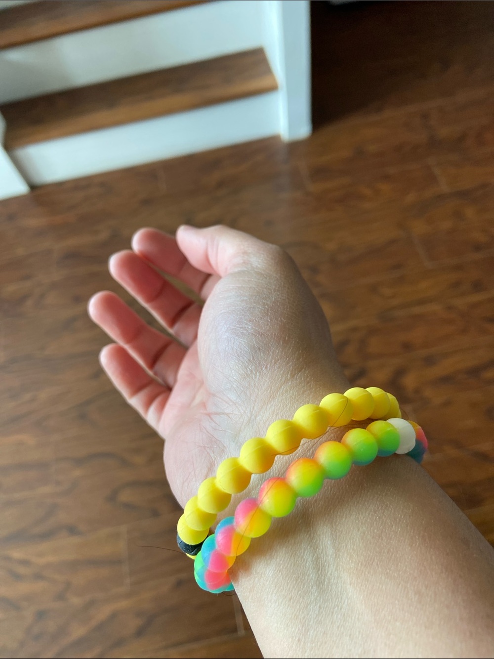 🆕 Yellow and Multicolor Beaded Stretch Bracelets for summer